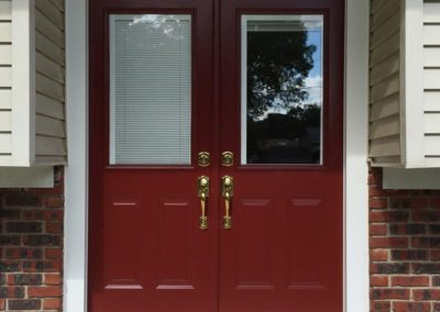 red front door remodel