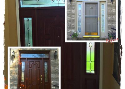 before and after front door